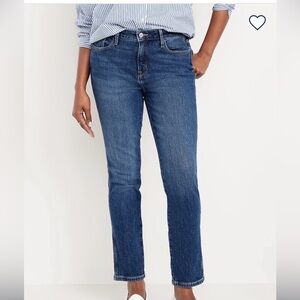 Old Navy Curvy High-Waisted Vintage Slim Jeans in Indigo 12P